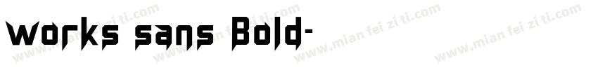 works sans Bold字体转换